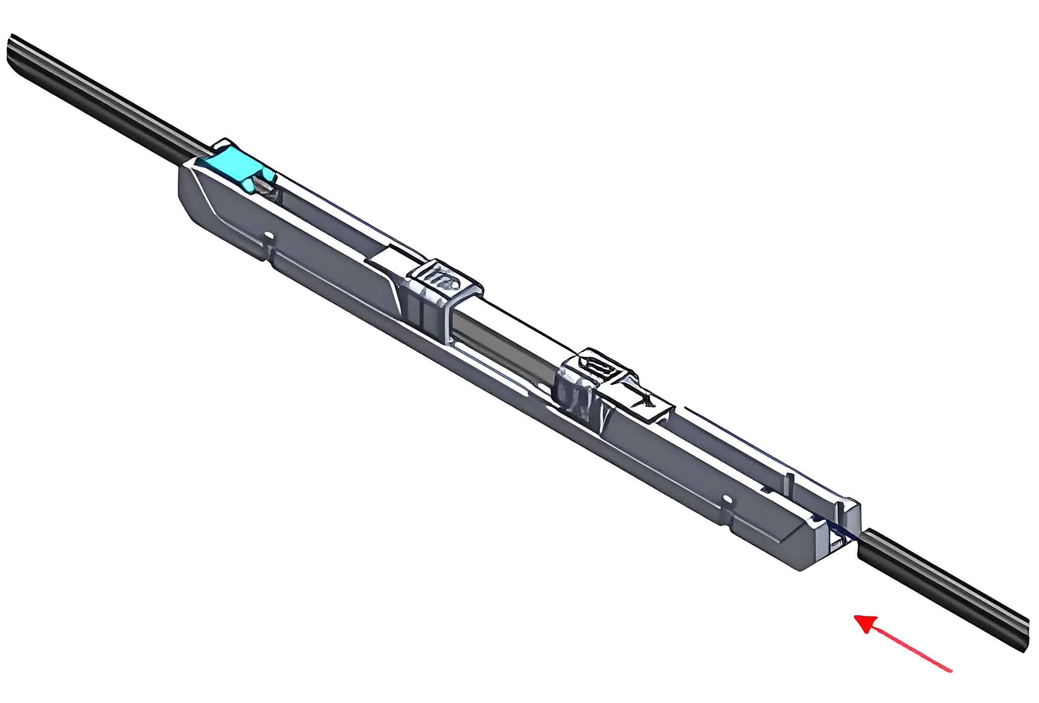 7.Prepare the fiber same as step 1,2,3,4, put cable into the other side of mechanical splicer